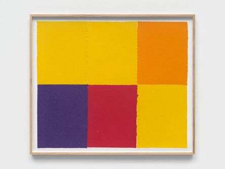 Ethan Cook, ‘Three Yellows, Orange, Purple, Red’, 2023