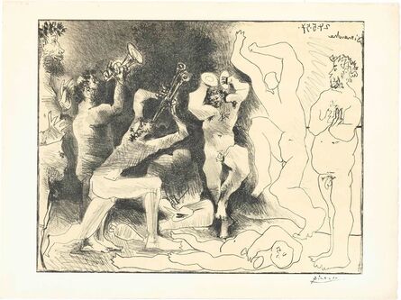 Pablo Picasso, ‘LA DANSE DES FAUNES (B. 830)’, 1957