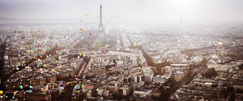 David Drebin, ‘Balloons Over Paris’, 2016, Photography, Digital C print., Galleri GKM