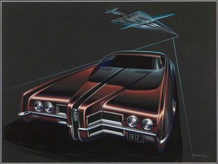 Homer C. LaGassey, ‘Long Nose Ford Thunderbird Proposal’, 1970