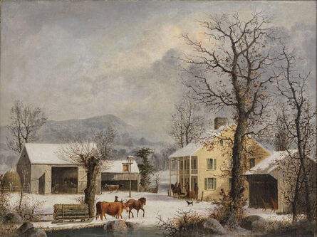 George Henry Durrie, ‘Winter-time at Jones Inn’, c. 1857-63