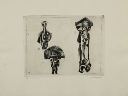 Dimitri Hadzi, ‘Three Sculpture Studies’, 1961