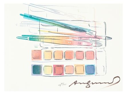 Andy Warhol, ‘Watercolor paint kit with brushes (Feldman & Schellmann II.288)’, 1984