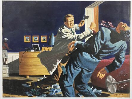 Geoffrey Biggs, ‘NYC Gangster Brawl’, 1950