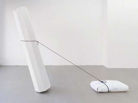 Inge Mahn, ‘Säule, Gipssack ziehend (Column, pulling a bag of plaster)’, 1988