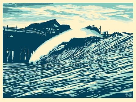 Shepard Fairey, ‘Pop Wave Blue Edition’, 2016