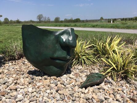 Marlene Hilton Moore, ‘Head to Ear 2 - large, figurative, narrative, bronze outdoor sculpture’, 1995