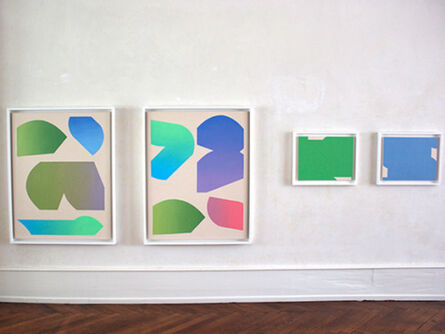 Felix Baudenbacher, ‘Exhibition view, large gradient pairtings’, 2014