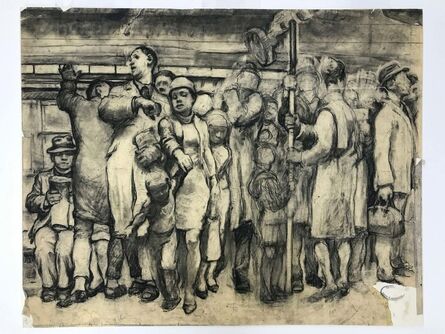 Daniel Ralph Celentano, ‘Subway Scene (Large Study)’, circa 1940