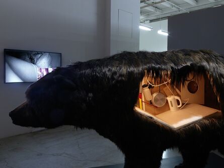 Abraham Poincheval, ‘Dans la peau de l'ours (Inside the skin of a bear)’, 2014