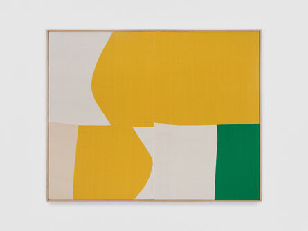 Ethan Cook, ‘Green Yellow Curve’, 2021