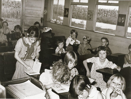 Russell Lee, ‘White School Room near S.E. Missouri Farms’, 1938/1938c