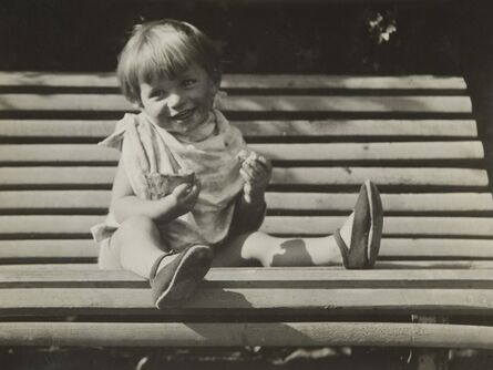 André Kertész, ‘Le Soleil est Son Ami (Le Gouter sur le Banc), Paris’, ca. 1933