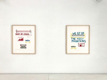 Lawrence Weiner, ‘EAST OF EDEN / WEST OF THE ROCY MOUNTAINS’, 1996