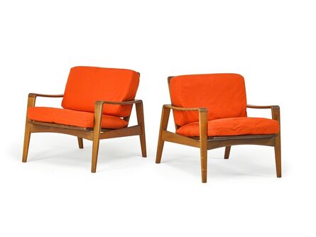 Arne-Wahl Iversen, ‘Pair Arne Iversen Wahl For Komfort Lounge Chairs’, 1970s