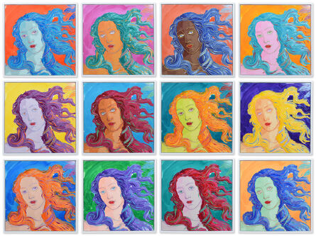 Rob and Nick Carter, ‘12 Robot Paintings, Birth of Venus, after Botticelli, after Warhol ’, 23 September -8 October 2021
