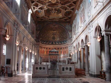 ‘Church of San Clemente, Rome: nave’, 1128