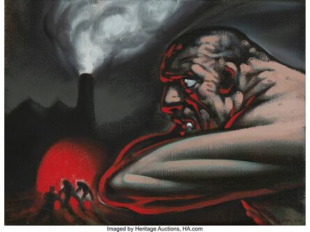 Peter Howson, ‘Untitled (Working men)’