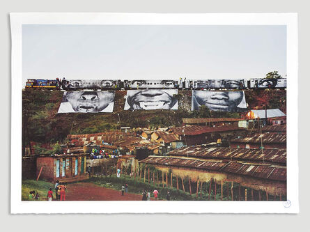 JR, ‘In Kibera Slum, Train Passage 1 *’, 2010