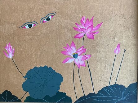 Anna Paparatti, ‘Fiori di loto ed occhi del Buddha’, 1994