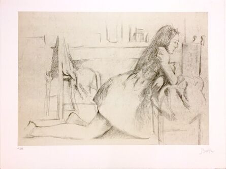 Balthus, ‘Jeune fille agenouillée’, 1994