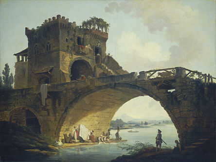Hubert Robert, ‘The Ponte Salario’, ca. 1775