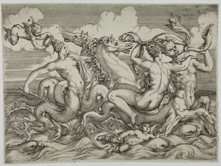 Angelo Falconetto, ‘Sirens, Naiads and Tritons’, ca. 1563