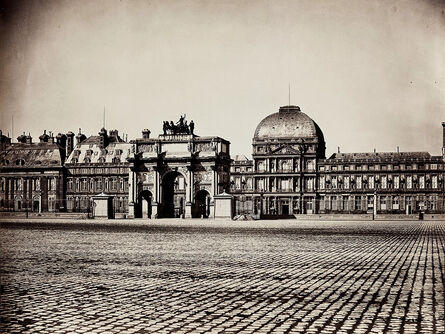 Gustave Le Gray, ‘Palais des Tuileries, Place du Carrousel, Arc de Triomphe et Façade Est, Paris’, 1856