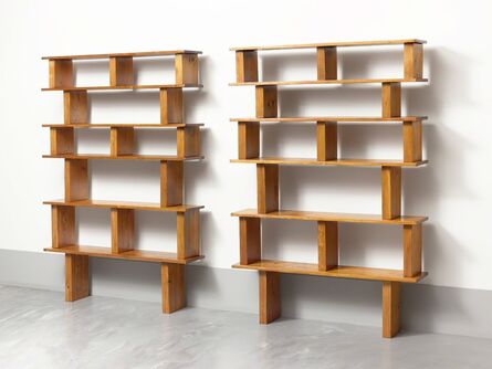 Charlotte Perriand & Pierre Jeanneret, ‘Pair of pine bookshelves’, ca. 1950