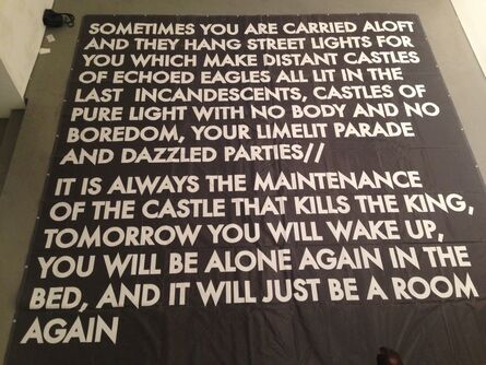 Robert Montgomery, ‘Sometimes You Are Carried Aloft (Flag)’, 2012