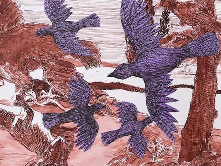 Sara Nesbitt, ‘Crows and Eagle’, 2020