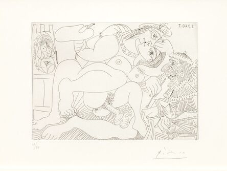 Pablo Picasso, ‘Raphaël et la Fornarina XIII’, 1968