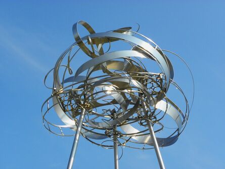 Ania Biczysko, ‘Cumulus III - large, tall outdoor cloud shaped stainless steel sculpture’, 2012