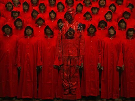 Liu Bolin, ‘Hiding in the city, Red N°1’, 2012