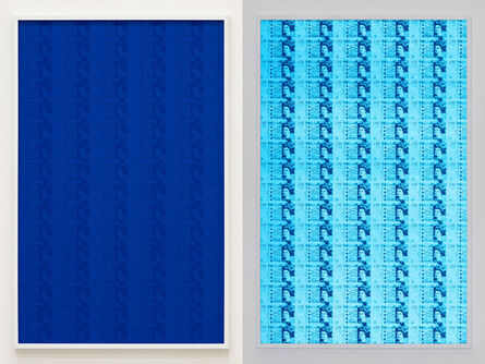 Hank Willis Thomas, ‘102 Fifty Pound Sterling (Blue)’, 2019