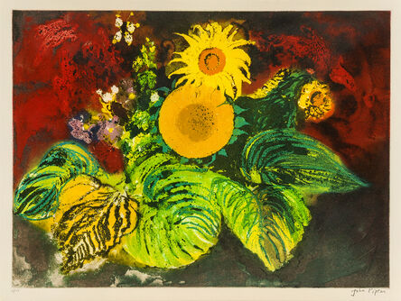 John Piper, ‘Sunflowers [Levinson 420]’, 1989