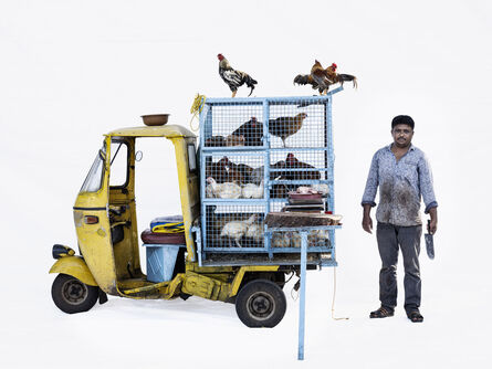 Martin Roemers, ‘Bajaj autorickshaw #2, Chicken seller Javed Shaikh (Nashik, Maharashtra)’, 2019