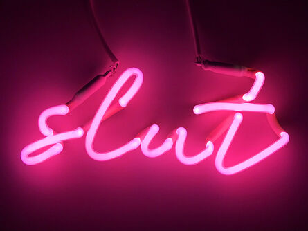 Indira Cesarine, ‘slut (pink)’, 2018