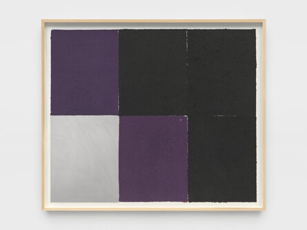 Ethan Cook, ‘Purples, blacks, one aluminum’, 2023