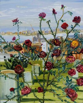 Lesley Wamsley, ‘Roses at Green-Wood’, 2022