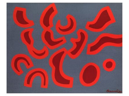 Carla Accardi, ‘Due rossi su grigio’, 1992
