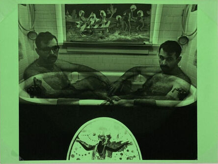 Jerry Uelsmann, ‘Self Portrait as Robinson and Reijlander (Green)’, 1964