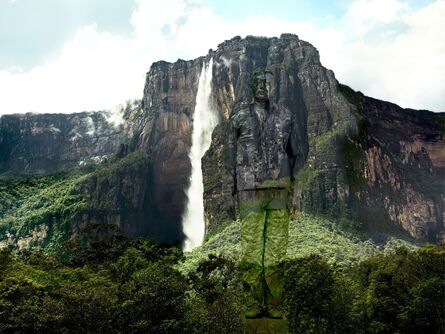 Liu Bolin, ‘Hiding in Venezuela – Angel Falls’, 2013