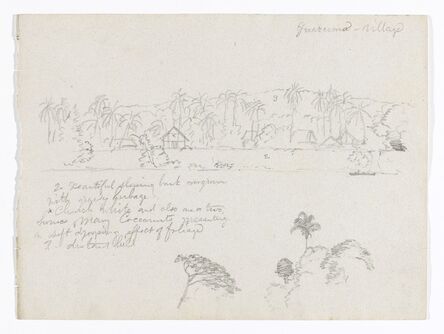 Frederic Edwin Church, ‘The village Guarumo, probably in Colombia’, 1853