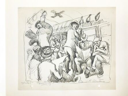 Daniel Ralph Celentano, ‘Subway Scene’, circa 1935