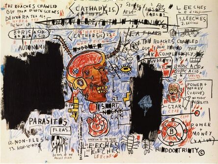 Jean-Michel Basquiat, ‘Leeches’, 2017