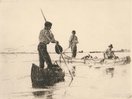 Frank Weston Benson, ‘Two Canoes’, 1927