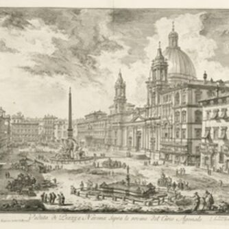 Giovanni Battista Piranesi, ‘Veduta di Piazza Navona sopra le rovine del Circo Agonale’, 1746-1748