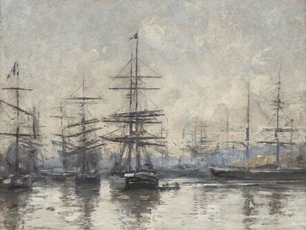 Eugène Boudin, ‘Le Havre, L’Avant-Port’, 1883-1887