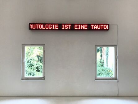 Timm Ulrichs, ‘EINE TAUTOLOGIE IST EINE TAUTOLOGIE IST EINE ...’, 1969